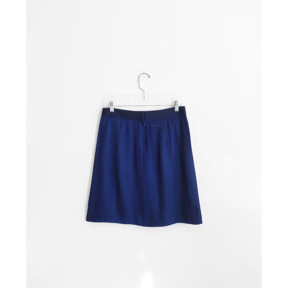 Maison Martin Margiela MM6 Blue Viscose A-Line Skirt est. 40 42 Small - Picture 2 of 6